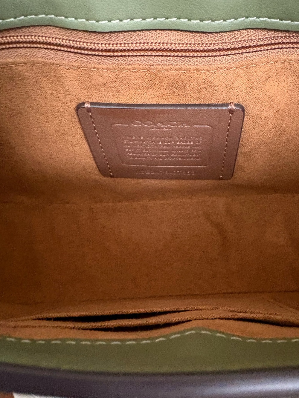🤍🤍COACH ELIZA SAGE REFINED CALF LEATHER SHOULDER BAG!🤍🤍 - Picture 9 of 10